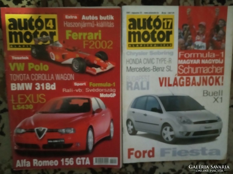 Car - motorcycle magazine 2001-2002 / ferrari, schumacher!