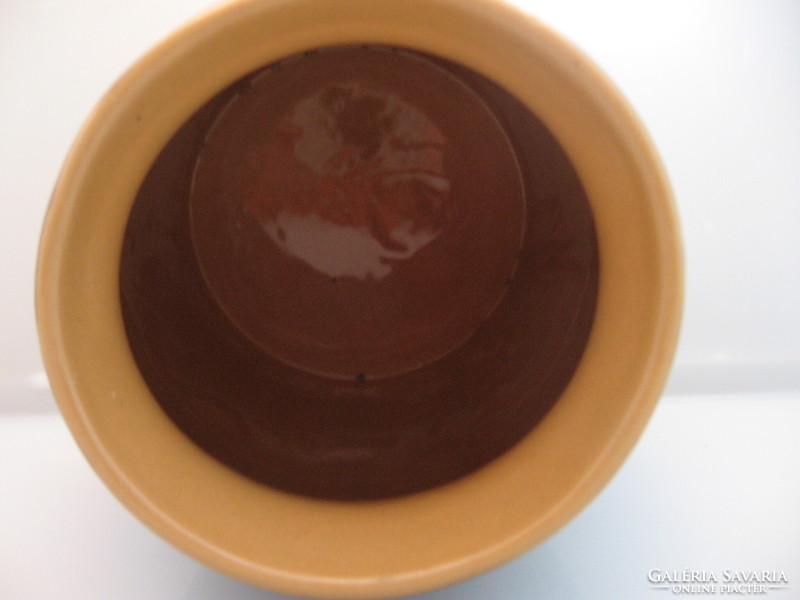 Brown ceramic bowl