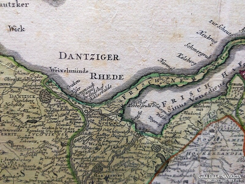 Map of the Kingdom of Prussia from 1701. (Original)