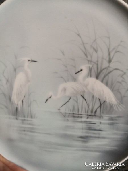 Beautiful porcelain from Herend, hand-painted with waterfowl! (Éva Bakos)
