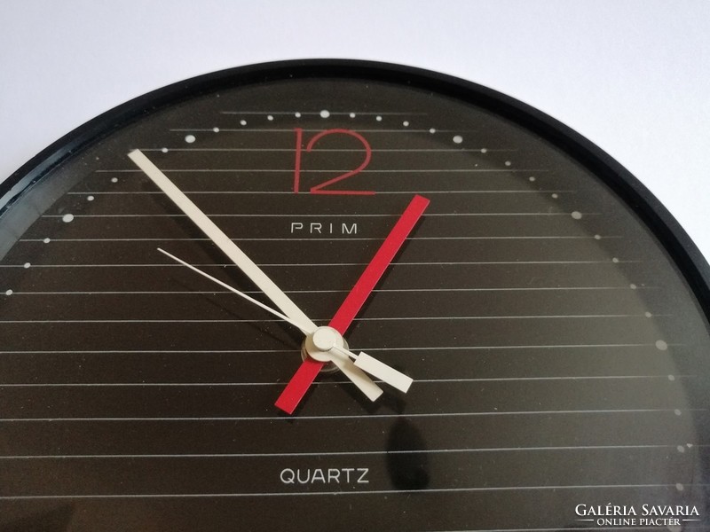 Rare, elegant postmodern prime design wall clock from the 1980s