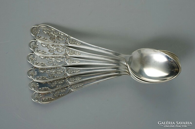 Russian silver-plated spoons 6 pcs.