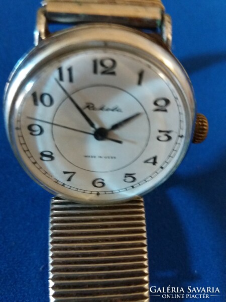 Old rocket men's mechanical watch works according to the pictures