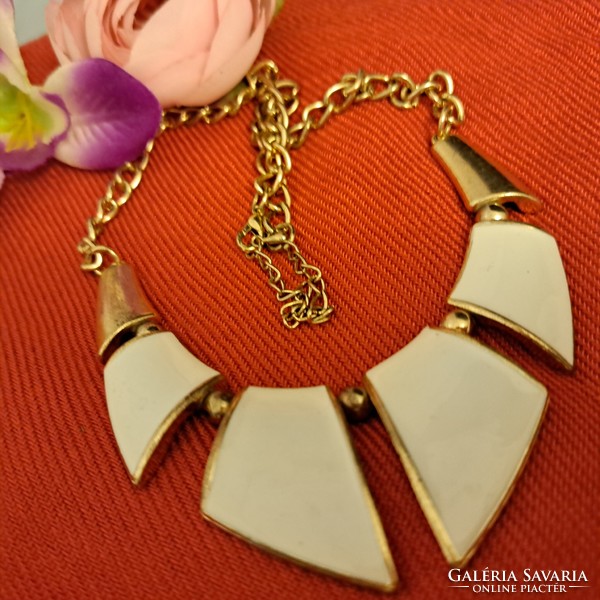 Israeli gold-plated fire enamel necklaces.
