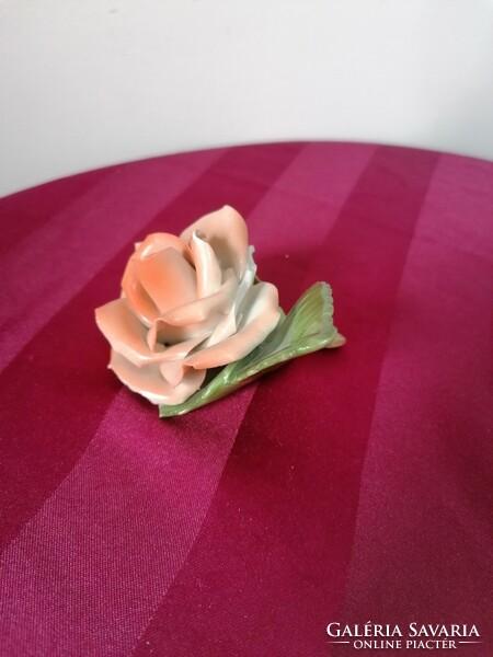 Damaged Herend porcelain rose