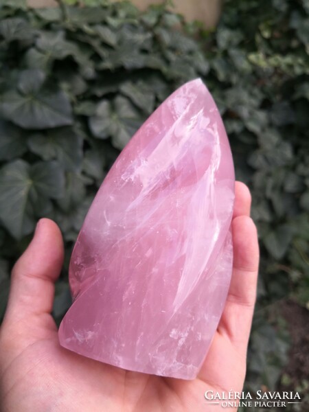 Beautiful rose quartz crystal, mineral