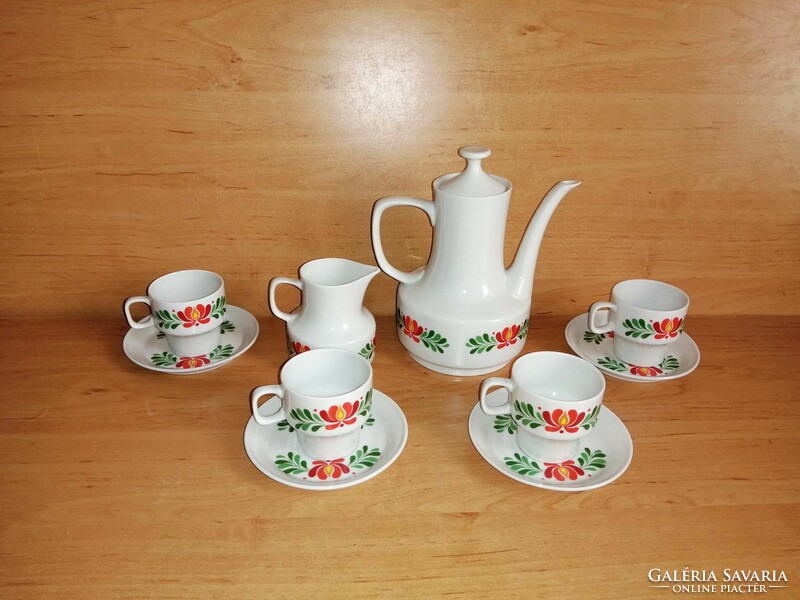 Hollóházi porcelain coffee set for 4 people (po-4)