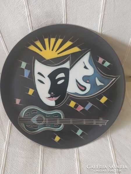 Retro wall plate, decorative bowl '60s-70s - rarer, collectors' items, marked, flawless, 20 cm