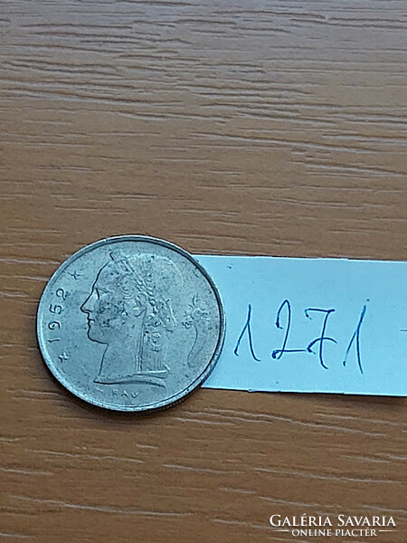 Belgium belgique 1 franc 1952 1271