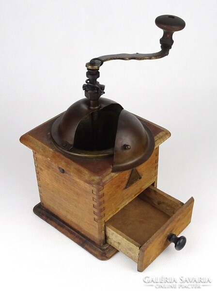 1M772 antique marked ramses wood coffee grinder
