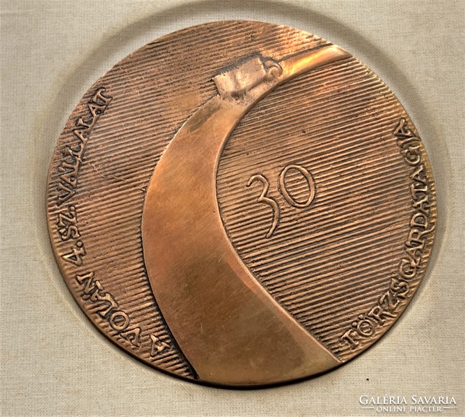 Volán bronze regimental guard plaque - rarity
