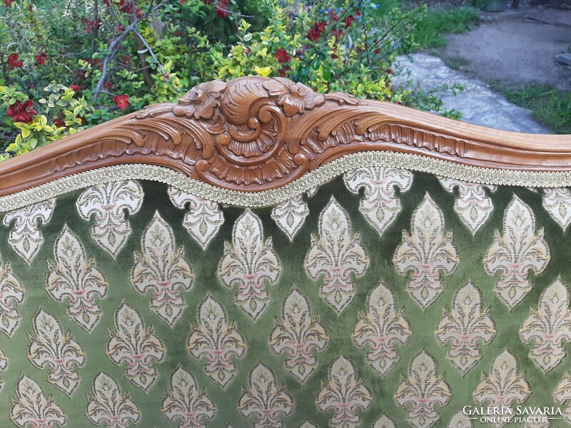 Beautiful baroque sofa decorated with hand carvings