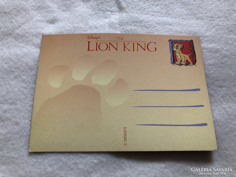 Lion King postcard - post clean large size !! -6.