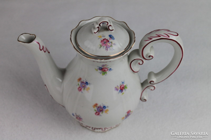 Zsolnay small floral, incomplete, damaged, shield-stamped coffee set