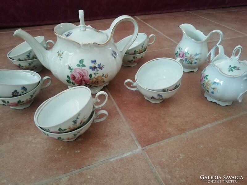 Bavaria Schirnding 12 személyes porcelán teás készlet
