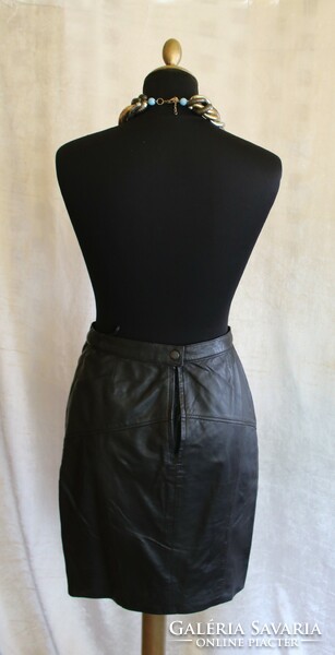 Leather skirt - Italian very soft fine leather size 38