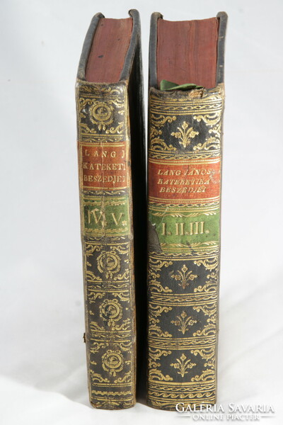 1800 - János Lang's speeches - a beautiful copy in contemporary leather binding!