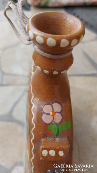 Ceramic water bottle, hand painted, cheap, 23 cm high
