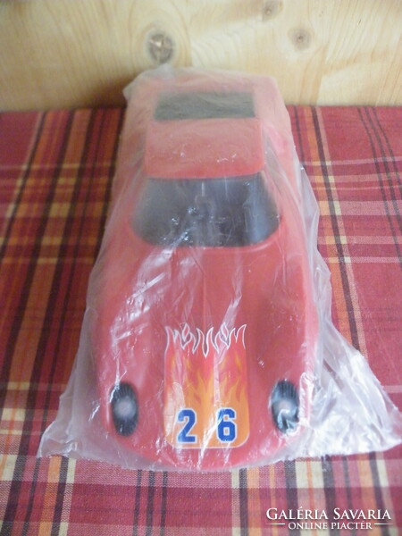 Retro s-1 Lamborghini plastic car in new, unopened packaging from the 1980s, with manufacturer's label