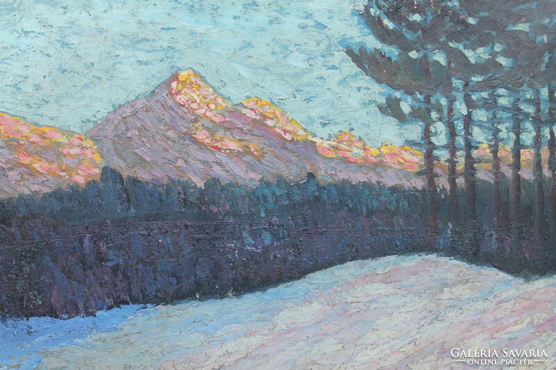 Gustáv Hénel's Tatra landscape with bright colors