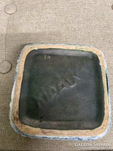 Király painted - glazed ceramic ashtray a42