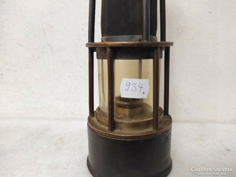 Antik bányász szerszám vájár bakter vasutas karbid lámpa 934 7116