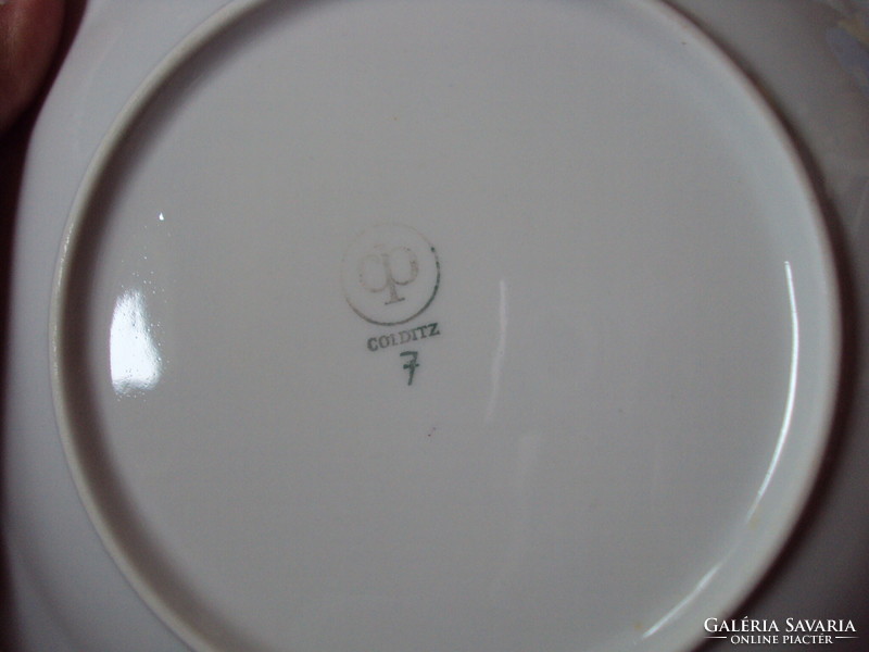 Retro régi porcelán leveses mély tányér 2 db CP Colditz GDR Kelet-német