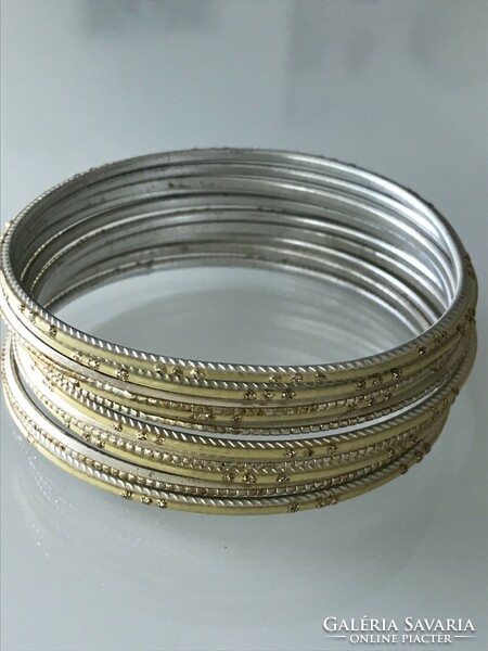 Bracelet set, 10 pieces, 6.8 cm inner diameter