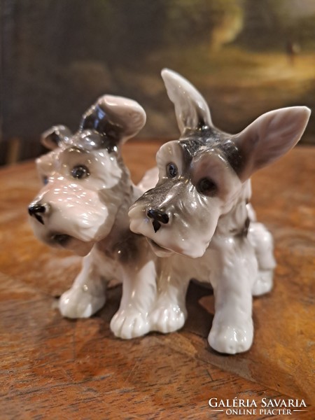 Original unterweissbach porcelain Scottish terriers