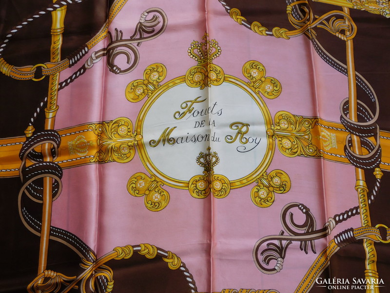 Vintage silk scarf with 