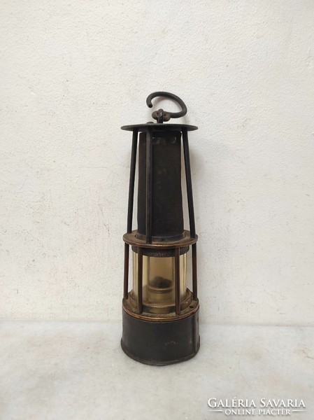 Antique miner's tool trencher bakter railway carbide lamp 934 7116