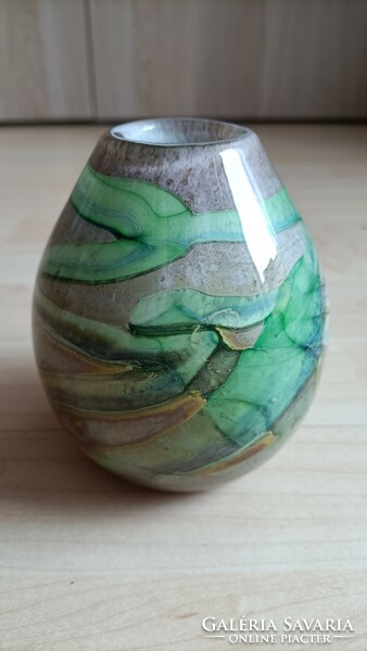 Dekoratív üveg váza