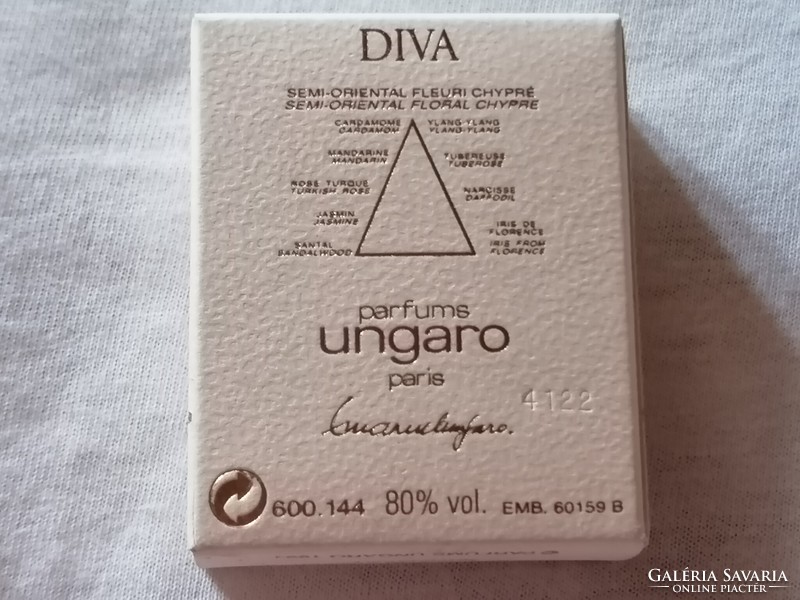 Emanuel ungaro diva eau de parfum edp 4.5ml perfume for women very rare 1994 edition