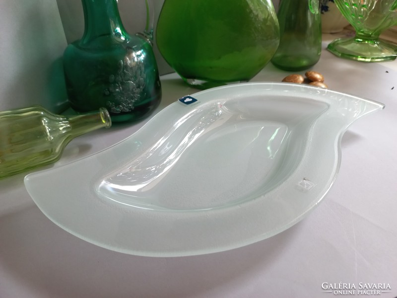 Leonardo handmade glass bowl, serving dish, centerpiece