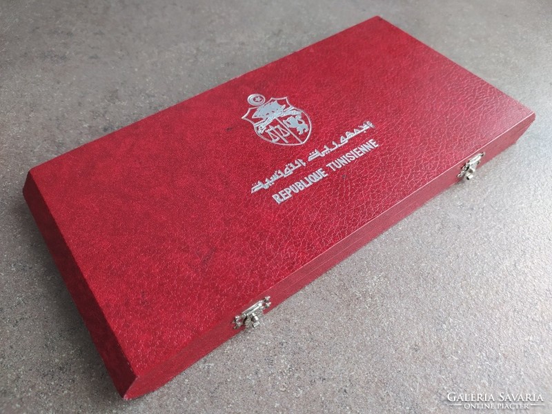 Rare premium gift box for Tunisian commemorative coins (id77123)