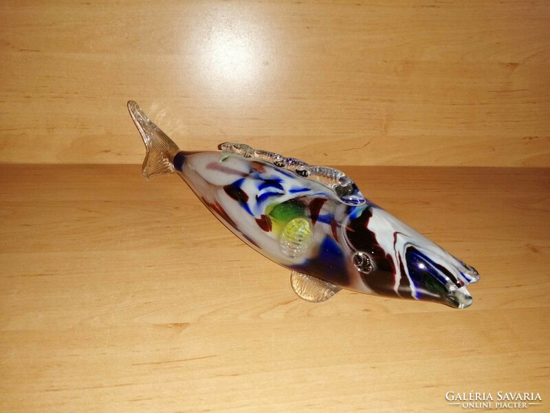 Retro glass fish 34 cm long (bb)