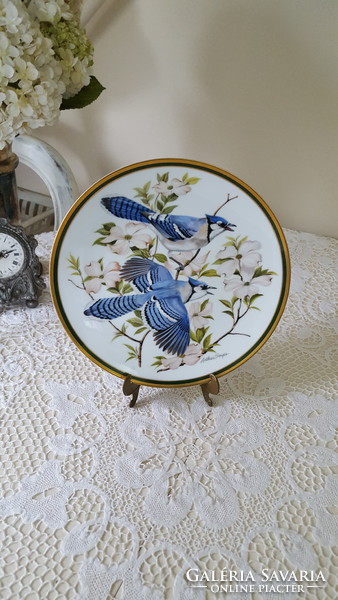 Beautiful Franklin porcelain decorative plate from the forest birds of the world series