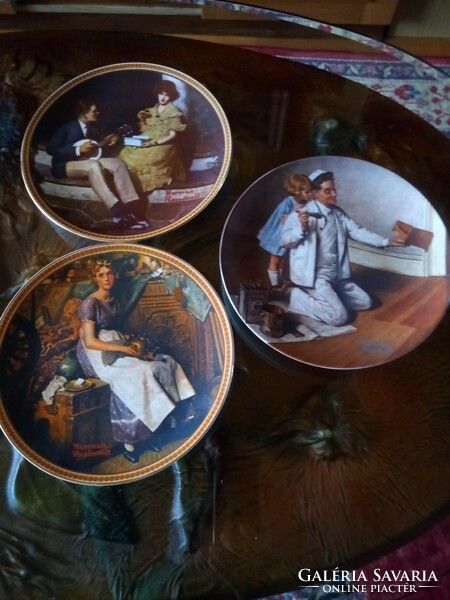 3 pieces of rare Gyujto dishware, Knowles porcelain, American Bolxx