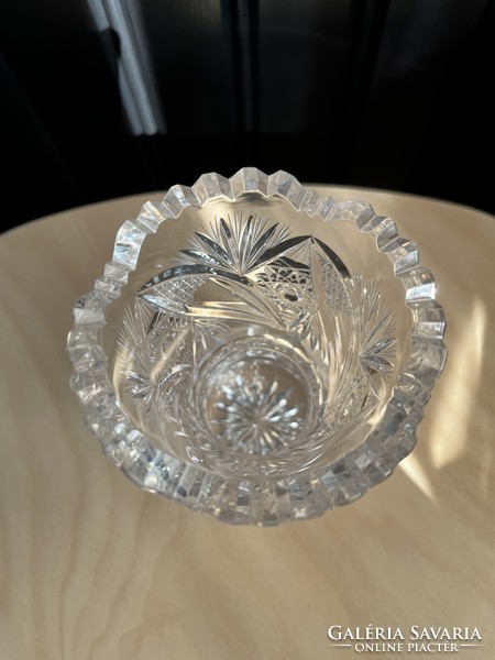 Valaská belá crystal - wonderful lead crystal vase, flawless