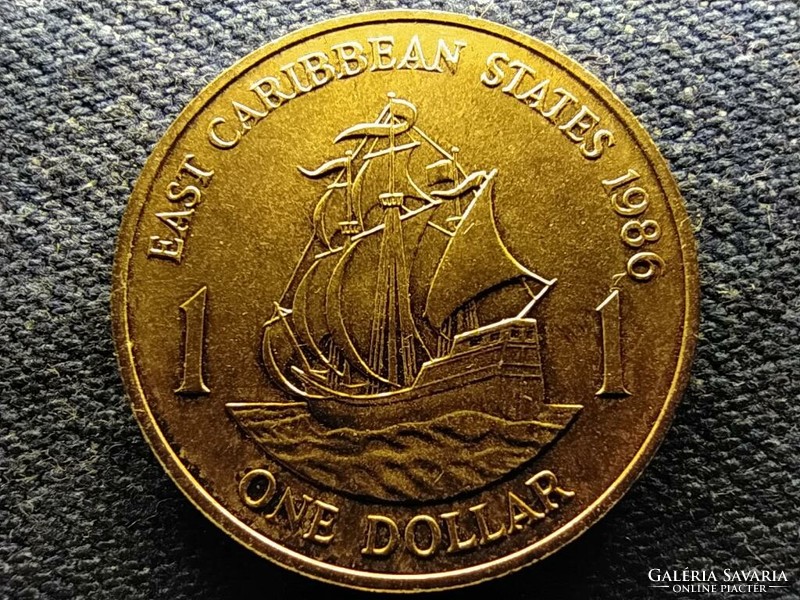 Kelet-karibi Államok Szervezete II. Erzsébet 1 dollár 1986 (id67420)