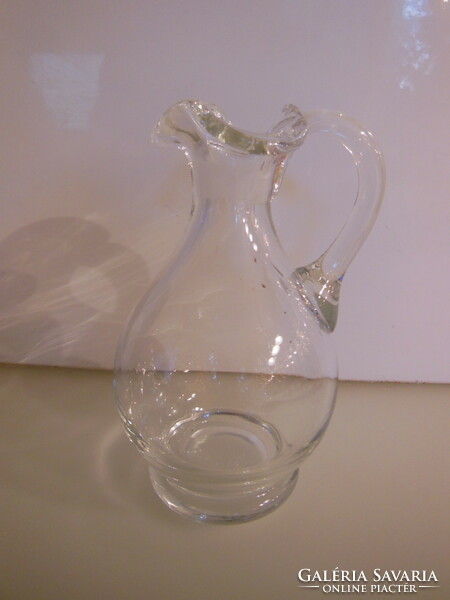 Pitcher - 2 dl - 13 x 8 cm - glass - thick - vinegar - oil - flawless