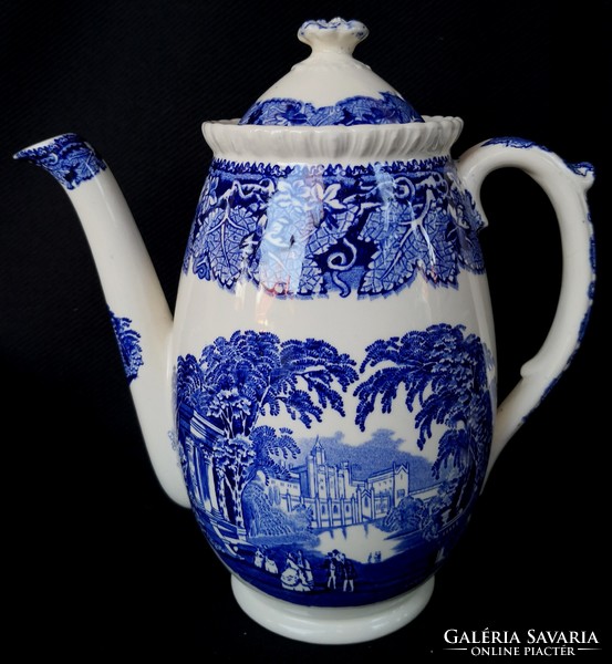 Dt/190. Mason's vista blue - large coffee/tea pot