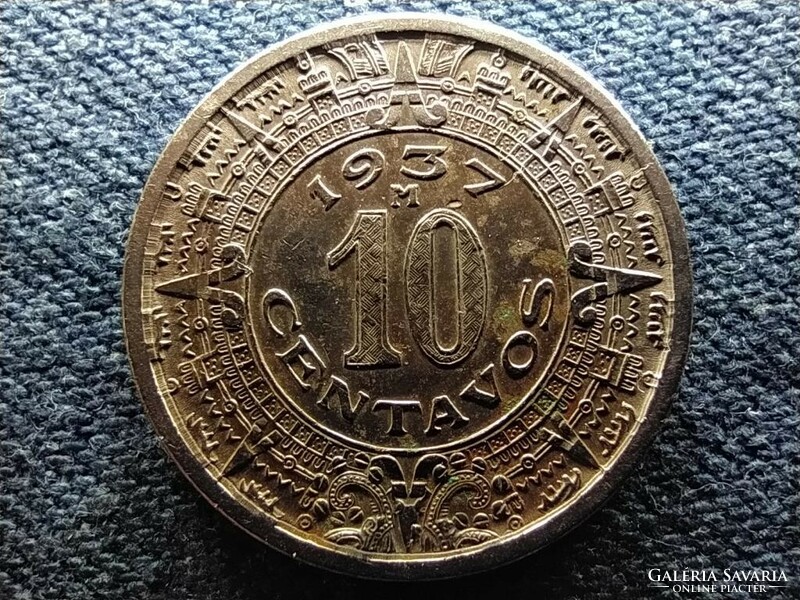 Mexikó Mexikói Egyesült Államok (1905-) 10 centavó 1937 M (id67781)