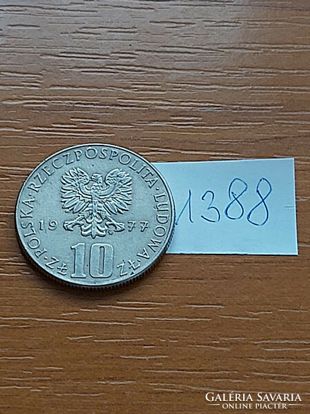 Polish 10 zloty 1977 Prussian 1388