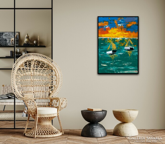 My painting The Sea is Calling on Sale (2023)