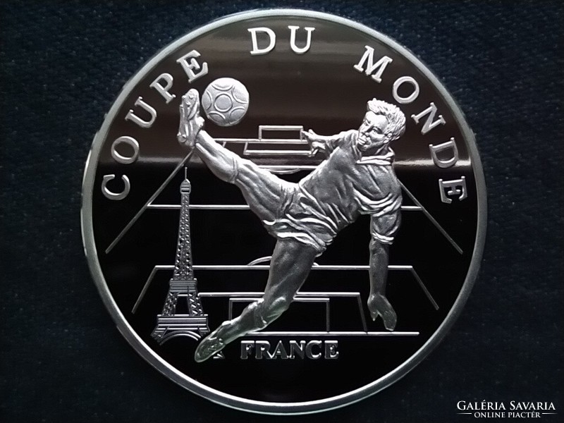Németország Franciaország futball nemzet .999 ezüst érem 1998 PP (id69779)