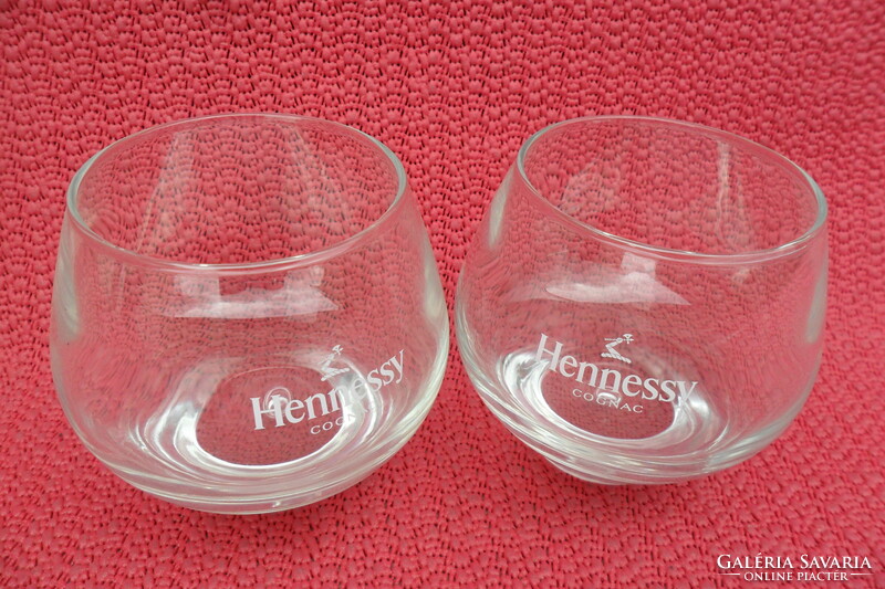 2 Hennessy cognac glasses