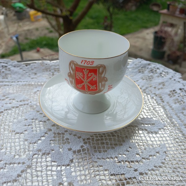 Kézzel festett orosz teás/kávés szett