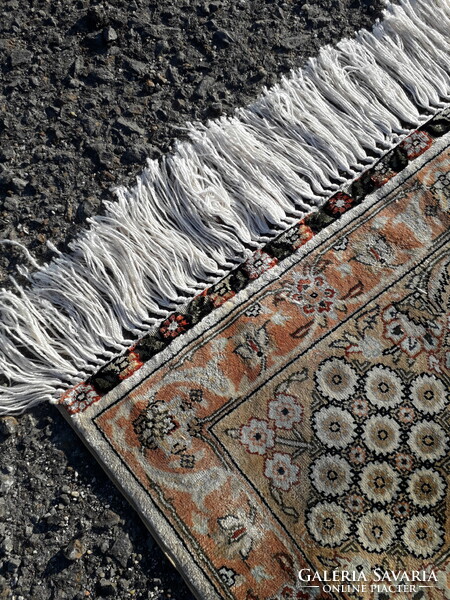 Eredeti Hereke  154 cm x 95 cm kézi csomózású selyem perzsa szőnyeg faliszőnyeg