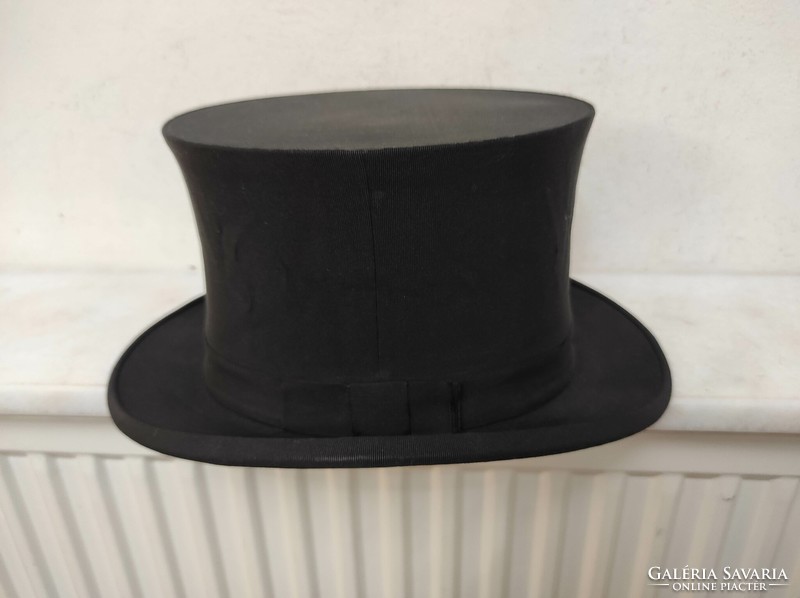 Antique top hat collapsible hat dress film theater costume prop 446 7355